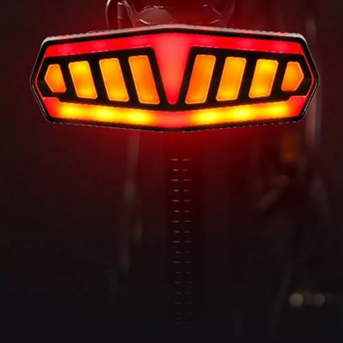 Linist Bicycle Turn Signals Remote Control Indicator LED Rear Light, USB Rechargeable Cycling Taillight - Wireless Intelligent Bicycle Tail Light Type-C Charging Interface - Image 5