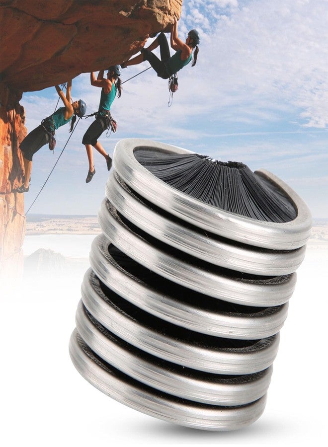 Luatoxry Rope Cord Brush, Stainless Steel Casing Climbing Rope Brush, 0.3-0.5in Diameter Climbing Cleaning Brushes with Nylon Lining for Mountaineering, Cave Exploration Ropes - Image 5