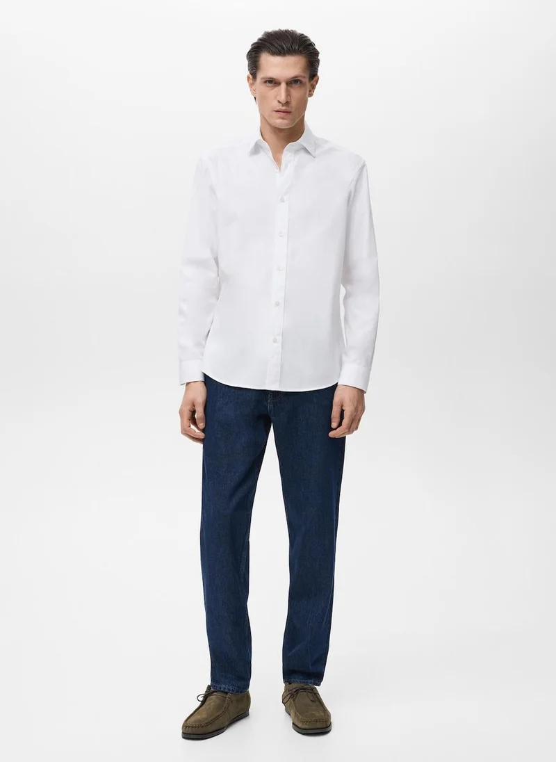 Mango Man  Regular-fit 100% cotton shirt for Men | Best Price UAE