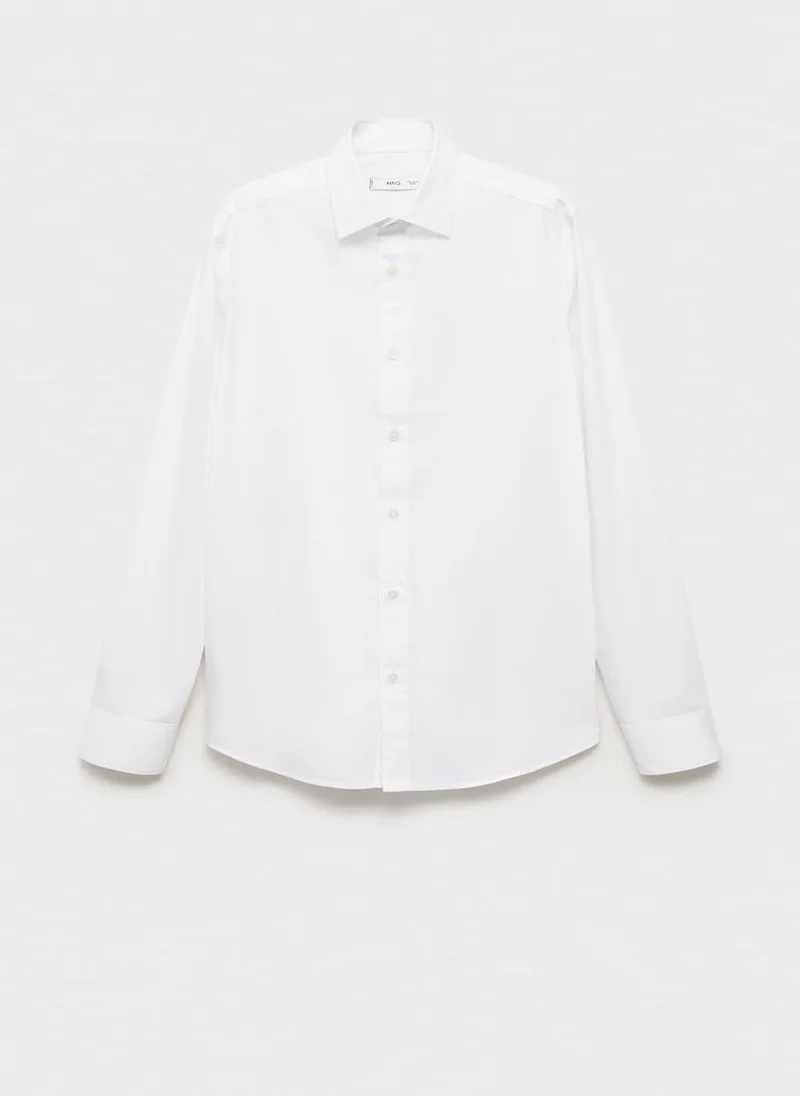 Mango Man  Regular-fit 100% cotton shirt for Men | Best Price UAE