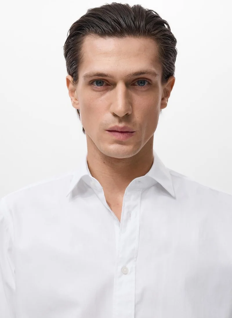 Mango Man  Regular-fit 100% cotton shirt for Men | Best Price UAE