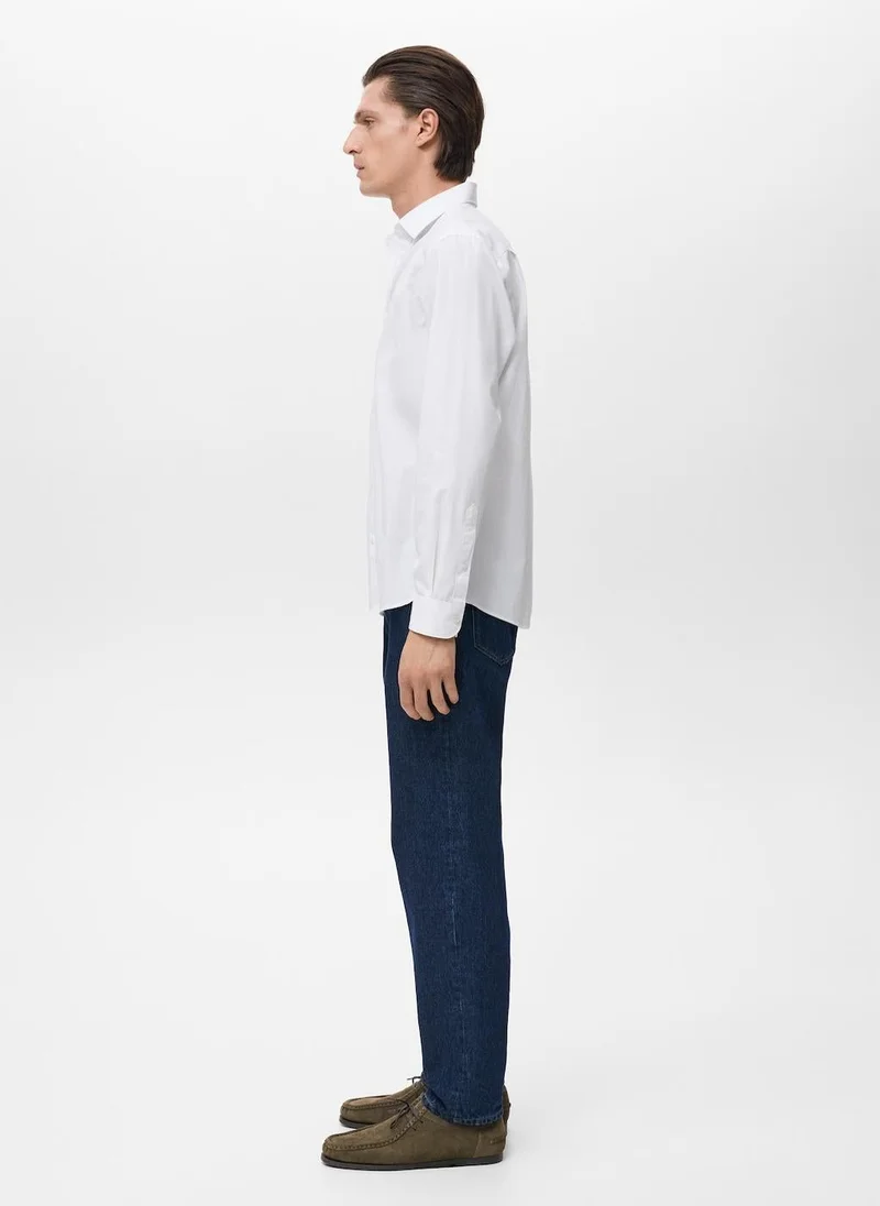 Mango Man  Regular-fit 100% cotton shirt for Men | Best Price UAE