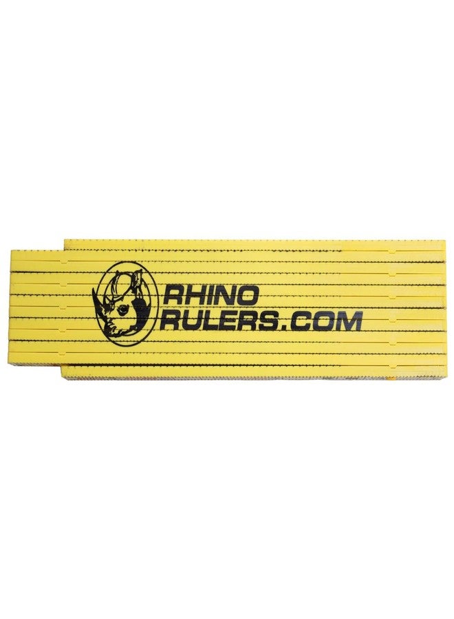 مارشال تاون مسطرة MARSHALLTOWN Rhino، مسافات كبيرة بين الطوب، قياسات دقيقة، تصميم مفصل قابل للطي سهل الإغلاق، مسطرة بناء، مقاومة للعوامل الجوية، 6647 - Image 2