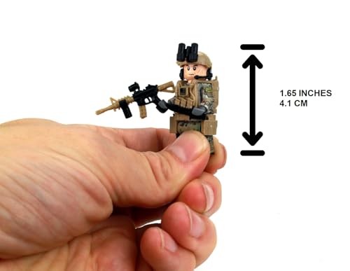 Battle Brick دبابة الطوب بطول 16 بوصة جندي رينجر OCP SF شخصية قابلة للتجميع ملحقات مصنوعة في الولايات المتحدة الأمريكية شخصية عسكرية أصلية هدية رائعة للأعمار من 10 إلى البالغين AFOL - Image 3