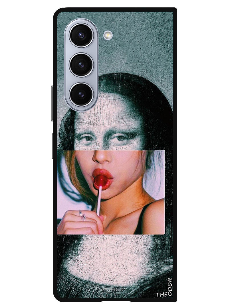 Theodor Protective Case Anti Scratch Shock Proof Bumper Cover For Samsung Galaxy Z Fold 6 Mona Lisa 2  - Image 1