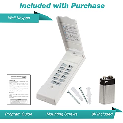 Garage Stop Door Opener Remote Keypad for Linear (MDTK) - Image 2
