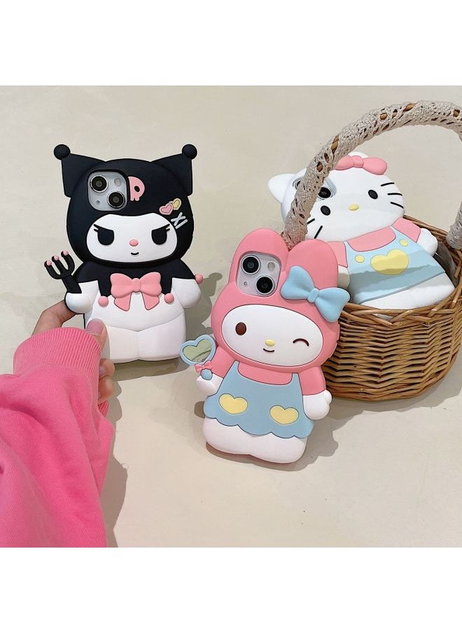 Generic Digital Computer/For Iphone Protective Case/For Iphone Protective Cover Brand Quality Material Provides Protection Scratches Dust Damage-Color:Silicone-take Lollipop KT Cat-Applicable Model:For IphoneXR 6.1  - Image 2