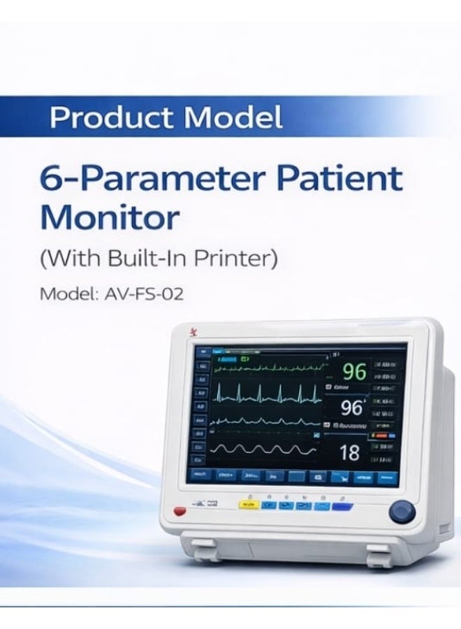Altivox Multiparameter (6 Parameter) Patient Monitor(With Built in Printer) - Image 1
