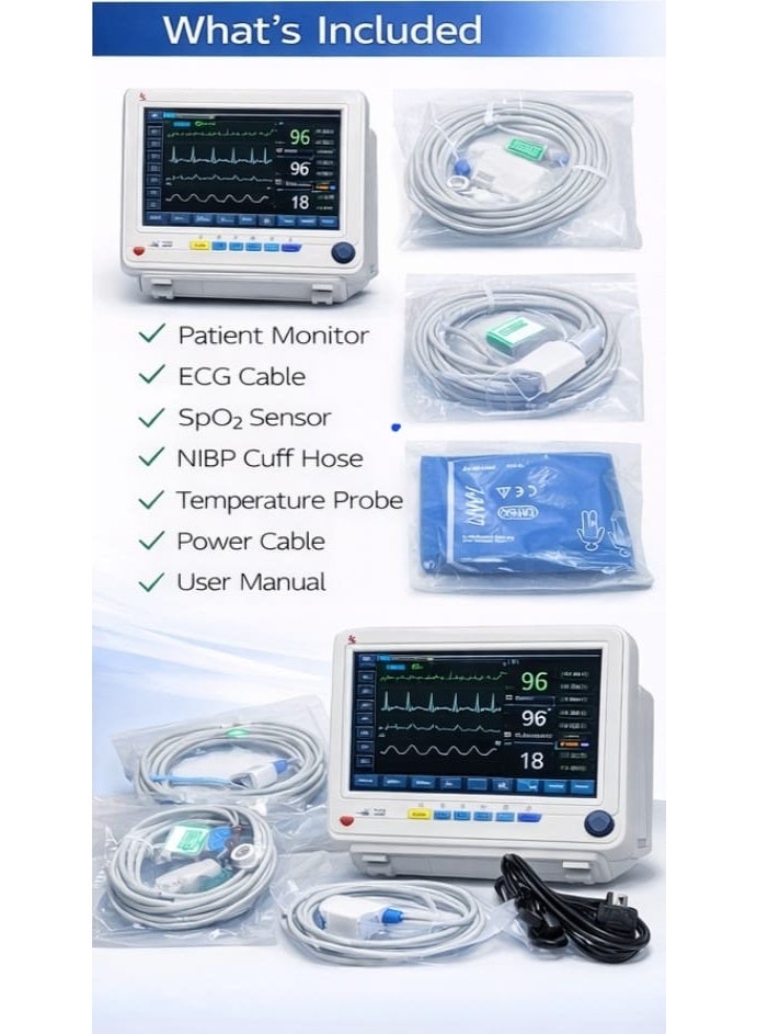 Altivox Multiparameter (6 Parameter) Patient Monitor(With Built in Printer) - Image 3