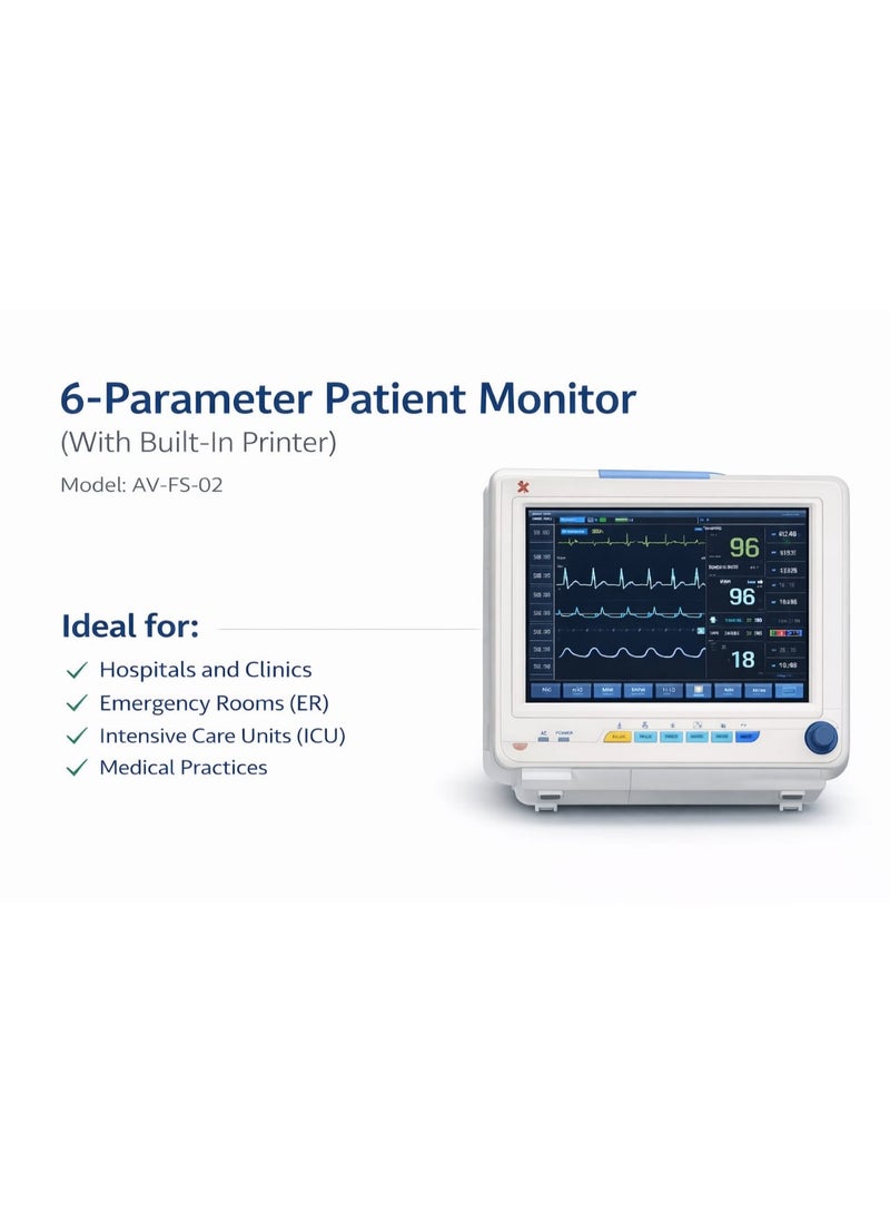 Altivox Multiparameter (6 Parameter) Patient Monitor(With Built in Printer) - Image 5