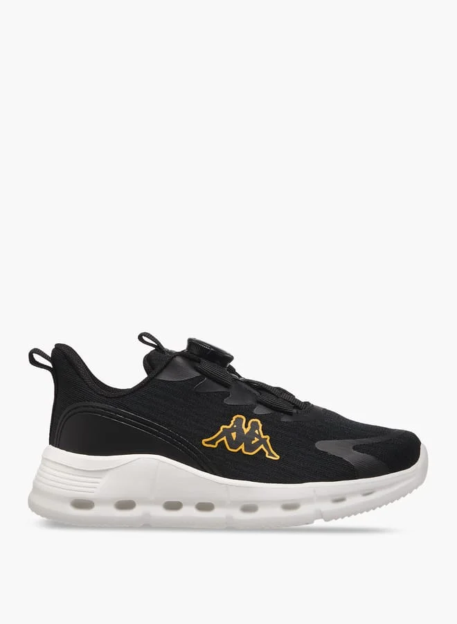Kappa Boys' Logo Print Sports Shoes With Rotating Buckle Closure