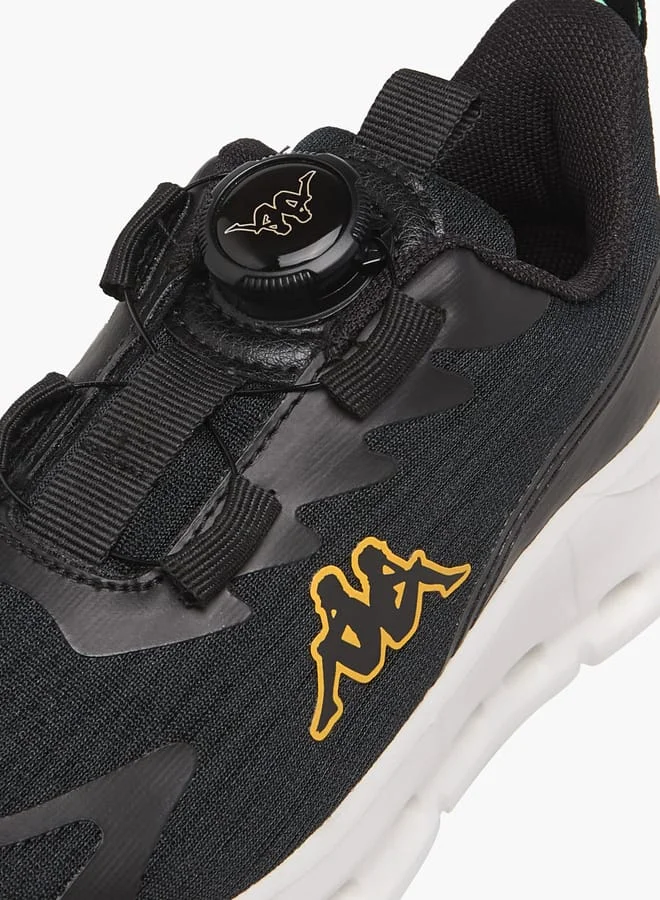 Kappa Boys' Logo Print Sports Shoes With Rotating Buckle Closure