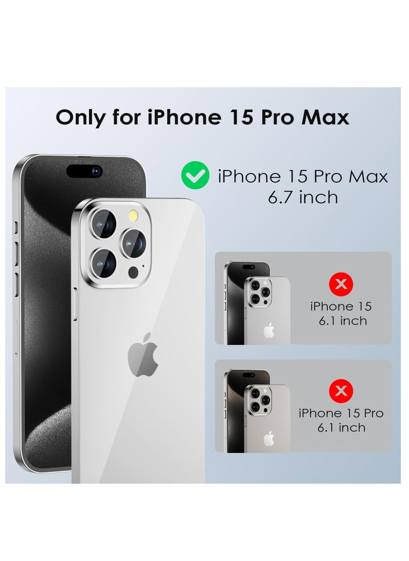 BORTONY - iPhone 15 Pro Max Case 6.7 Inch Anti-Yellowing Anti-Drop iPhone 15 Pro Max Cover Transparent Slim Crystal Clear Anti-Scratch  Protective Case for Apple iPhone 15 Pro Max - Image 1