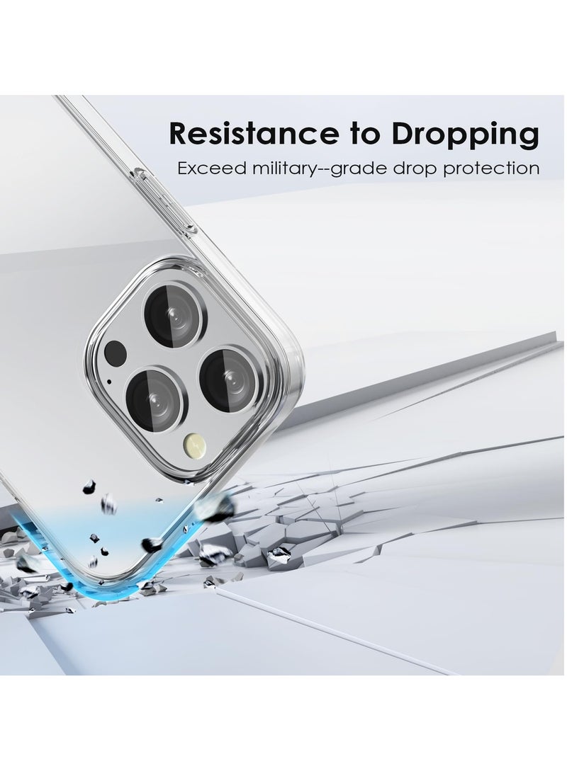 BORTONY - iPhone 15 Pro Max Case 6.7 Inch Anti-Yellowing Anti-Drop iPhone 15 Pro Max Cover Transparent Slim Crystal Clear Anti-Scratch  Protective Case for Apple iPhone 15 Pro Max - Image 1