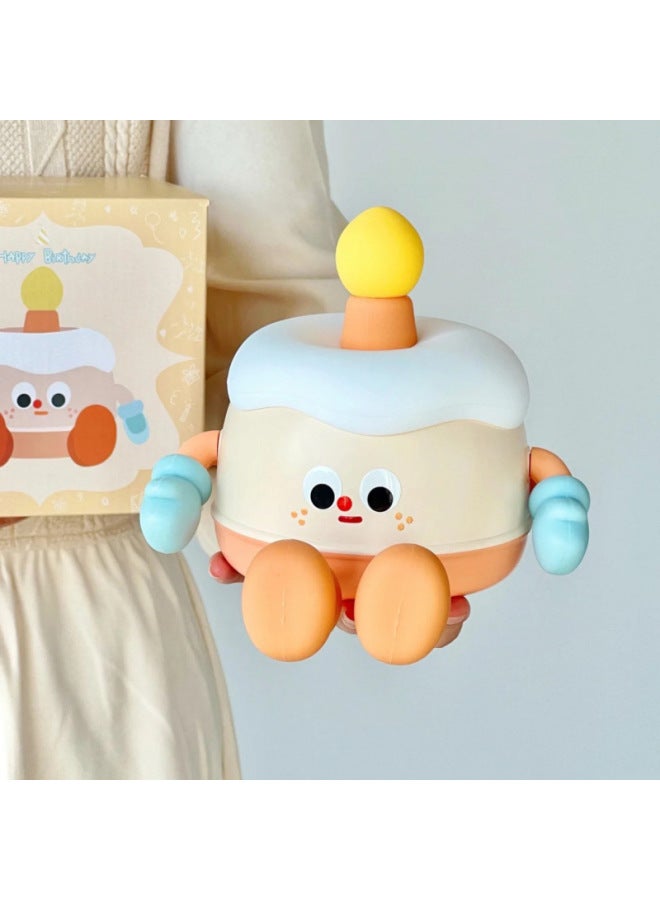 Cake Night Light Atmosphere Bedroom With Sleep Internet Celebrity Led Charging Silicone Pat Light Women's Year Birthday Gift-Colour:365-day Long Warranty - Ghostwriting Greeting Cards - Warm Night Lights-Size:Cake Lamp + A Little Thoughtful Gift Bag + Greeting Card - Image 2