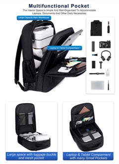 ARCTIC HUNTER Business Travel Roller Backpack, Big Capacity Trolley Laptop Bag for Men, College Book Bag Office Rolling Backpack  - Image 5