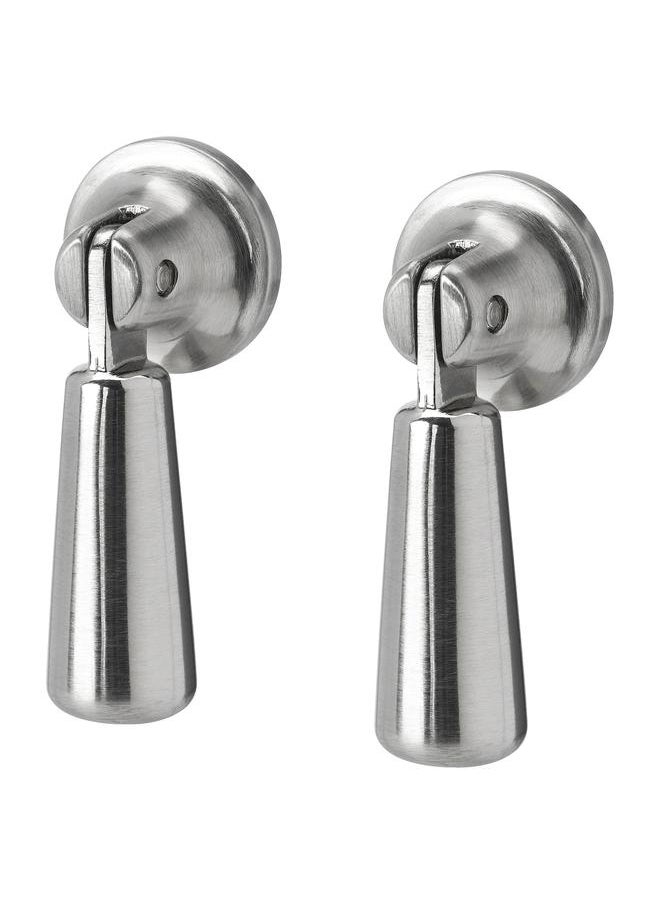 Generic Drop handle, stainless steel colour, 49 mm  - Image 1