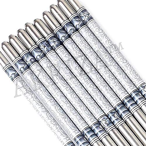 AKRIZA 1 Pair Stainless Steel Chopsticks - Multicolor - Image 4