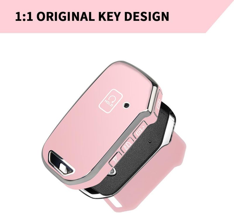QBUC for Kia Key Fob Cover with Keychain,Car Key Case Shell Protection Fit for Kia K5 Forte Sportage Soul Seltos Telluride Sorento - Image 5