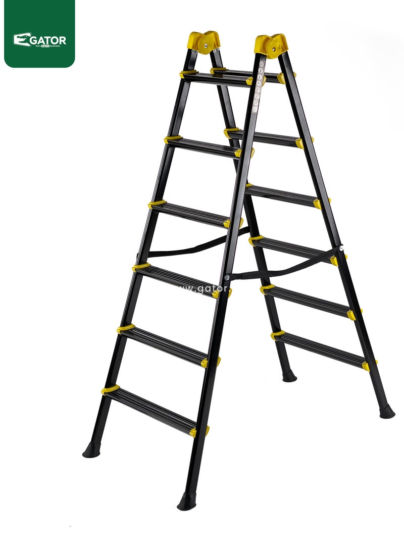 جاتور سلم جيتور قابل للطي ذو جانبين 6 درجات - Image 1