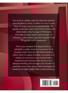 Fifteen Minutes to Common Core Proficiency in Math: Daily Review Sets for 7th Grade  - Image 2