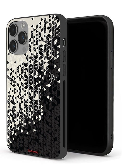 Apple iPhone 14 Pro Max Protective Case Pattern Digital Art Triangle