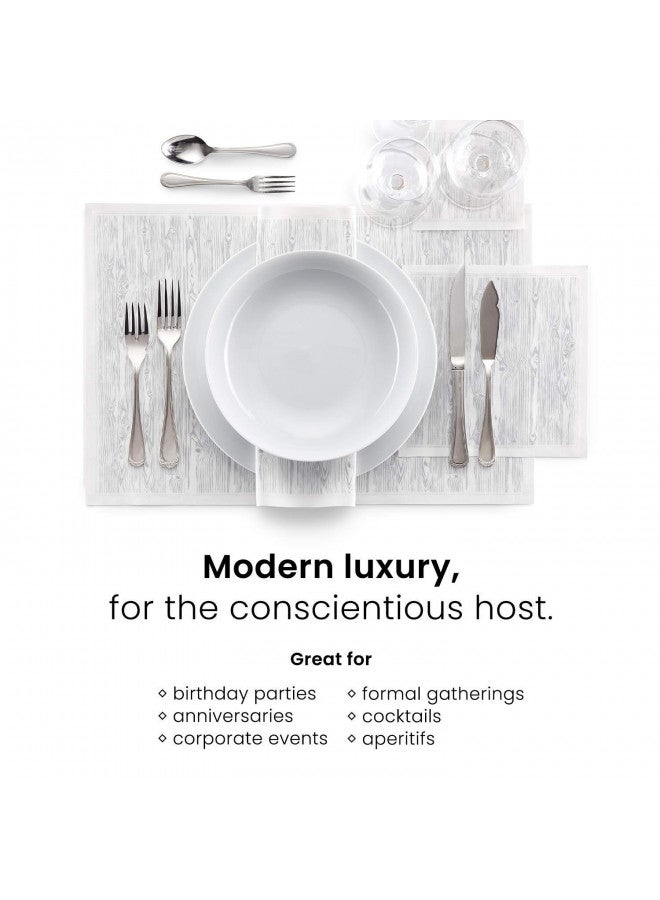 MY DRAP Cotton Dinner Napkin - 12.6 x 12.6 in - 12 units per roll - Pearl Grey - Image 5