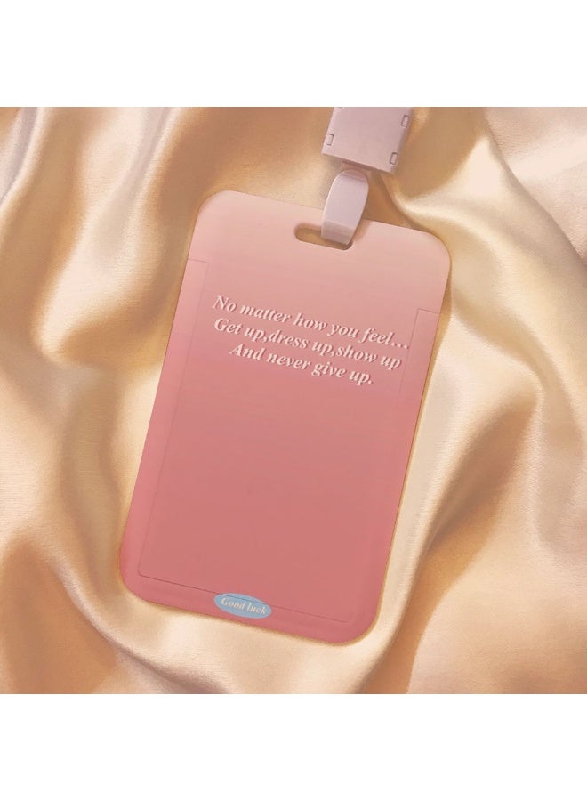 NIBEMINENT 1 - Piece Butterfly Kpop Photo Card Holder Pendant Key Chain ID Badge Holder ID Card Holder Photo Card Protector for School ID Office ID Access Card for Women Girls - Image 1