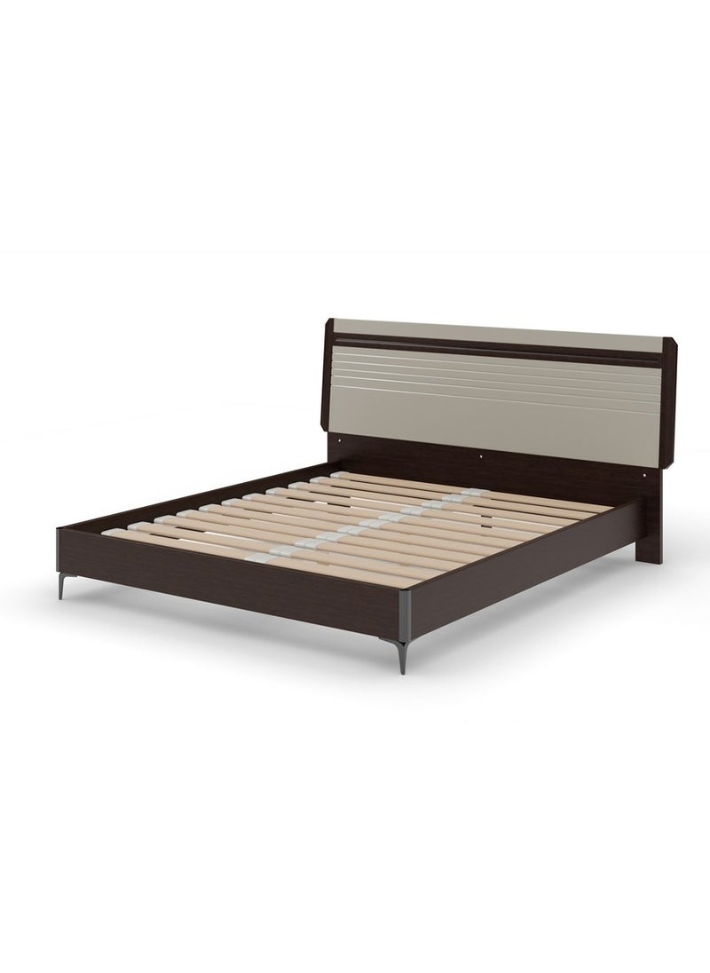 ROYALOAK Royaloak Clara King Size Bed | MDF Construction | King-Size Bed | Elegant High-Gloss Finish | Modern Design | Durable & Long-lasting  - Image 1