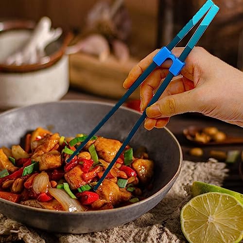 Fejapa 5 Pairs Reusable Chopstick Helpers Training Chop sticks Adult Senior Elderly Practice Chopsticks for Beginners Right Left Handed Chinese Learning Chopstick Dishwasher Safe Chop stick Trainer - Image 3
