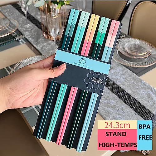 Fejapa 5 Pairs Reusable Chopstick Helpers Training Chop sticks Adult Senior Elderly Practice Chopsticks for Beginners Right Left Handed Chinese Learning Chopstick Dishwasher Safe Chop stick Trainer - Image 4