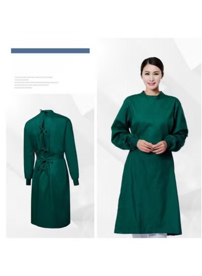 Generic Surgical gowns, medical special hand-washing gowns, isolation gowns, long-sleeved female doctor work clothes, hand-washing clothes, surgical gowns (green)  - Image 1