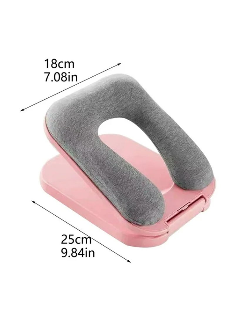 Leostar Multifunctional Nap Pillow For Kids & Students Portable Hugging Pillow Sleep Aid (Sunset Pink) - Image 3