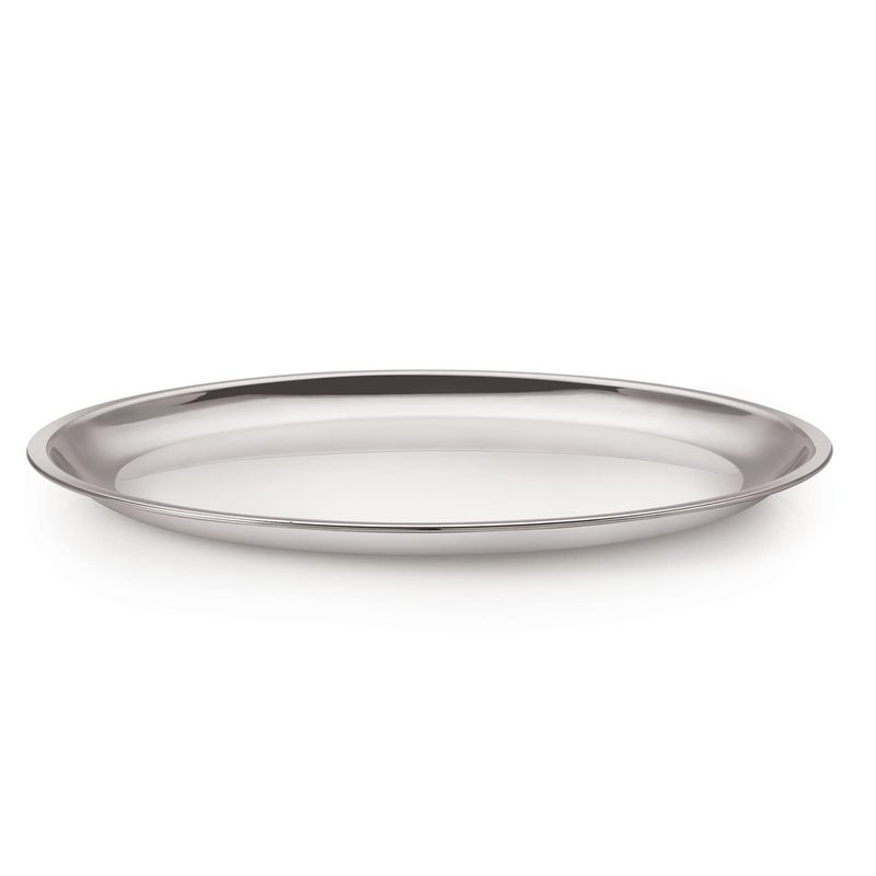 Neelam Neelam Stainless Steel 12, 22 Gauge, Lazer Etching Plate, 27.5 cm, Set of 4, Dishwasher Safe, Durable & Elegant Round Plate for Serving, Perfect for Daily Use, Parties, Special Occasion, Stylish Look - Image 3