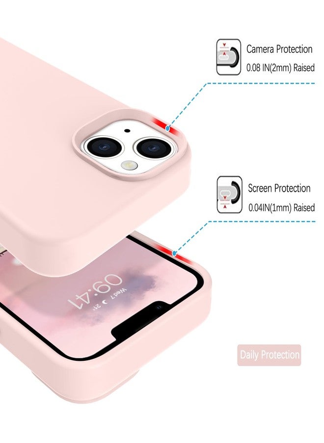 بنتوبين جراب BENTOBEN لهاتف iPhone 14 Plus، جراب هاتف iPhone 14 Plus، غطاء هاتف نحيف من السيليكون السائل الناعم المقاوم للخدوش والصدمات مع بطانة من الألياف الدقيقة، مناسب للرجال والنساء، لهاتف iPhone 14 Plus مقاس 6.7 بوصة، لون وردي - Image 4