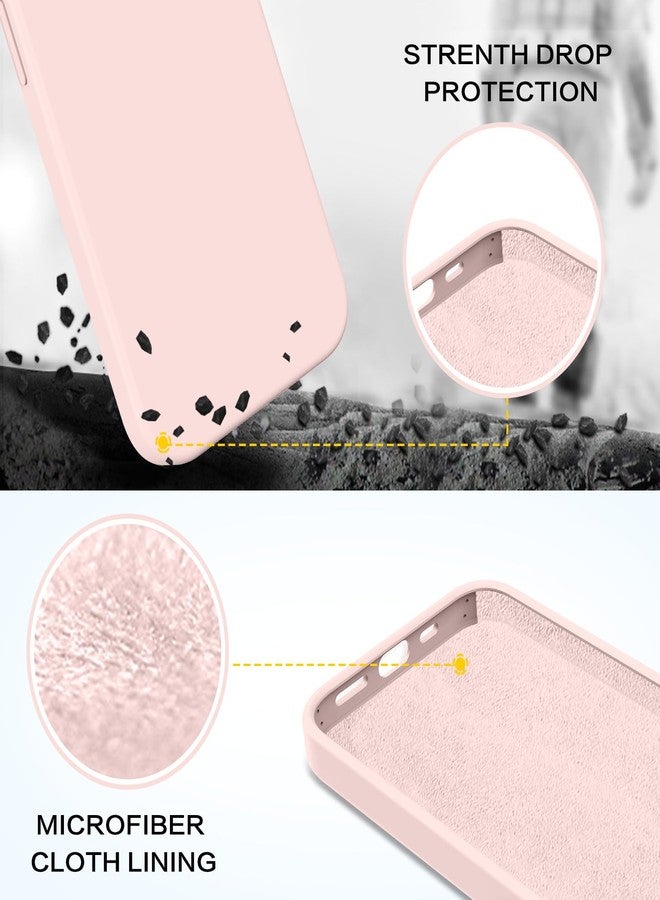 بنتوبين جراب BENTOBEN لهاتف iPhone 14 Plus، جراب هاتف iPhone 14 Plus، غطاء هاتف نحيف من السيليكون السائل الناعم المقاوم للخدوش والصدمات مع بطانة من الألياف الدقيقة، مناسب للرجال والنساء، لهاتف iPhone 14 Plus مقاس 6.7 بوصة، لون وردي - Image 3