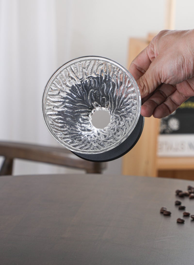 بريتيل طقم قهوة V60 سعة 2-4 أكواب مع ماكينة صنع قهوة يدوية مع مجموعة وعاء مشاركة الفلتر للمنزل والمكتب والسيارة الترفيهية والنزل في الهواء الطلق - Image 5