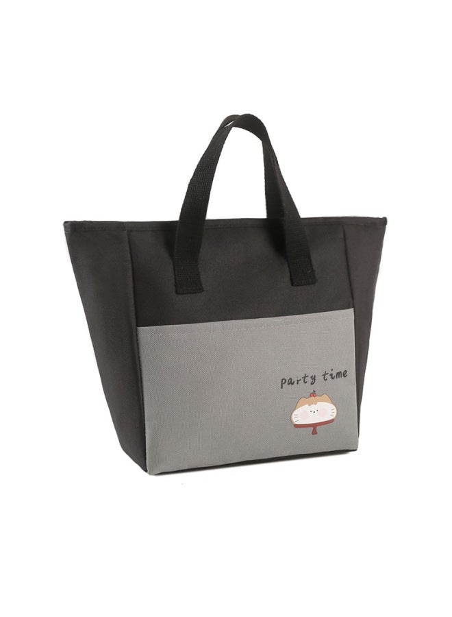 New Cartoon Student Lunch Box Handbag Thickeneded Aluminum Foil Fresh-keeping Ice Bag Office Worker Lunch Box Bag Outdoor Insulation Bag