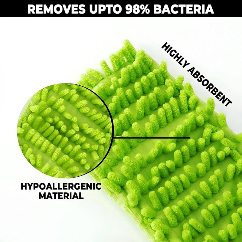 F4FIVE Microfiber Floor Wiper Chenille Mop Head Super Absorbent MultiPurpose Cleaner for Bathroom - Image 5