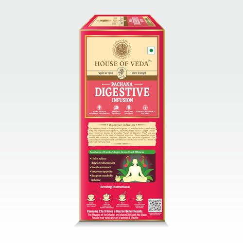 HOUSE OF VEDA Organic Digestive Tea 25 Tea Bag - Image 2