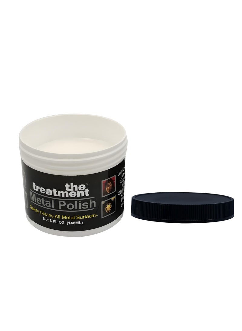 بيوينتي ملمع معدني معالج 148 مل ينظف اللمعان ويحمي الكروم والألومنيوم والنحاس والنحاس والفولاذ المقاوم للصدأ حافة عجلة السيارة ومنظف سطح الدراجة النارية - Image 3