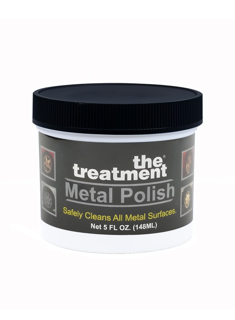 بيوينتي ملمع معدني معالج 148 مل ينظف اللمعان ويحمي الكروم والألومنيوم والنحاس والنحاس والفولاذ المقاوم للصدأ حافة عجلة السيارة ومنظف سطح الدراجة النارية - Image 2