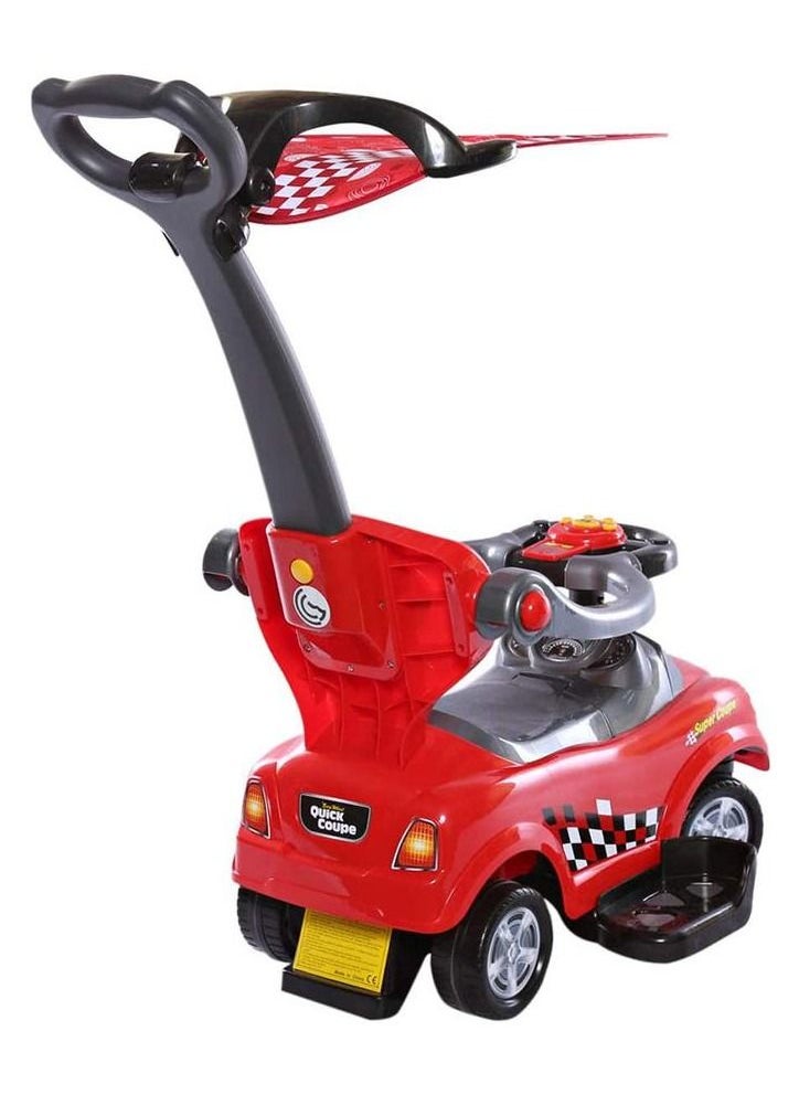 FACTUAL TOYS Factual Toys - Sunshine Canpoy Coupe Pusher Car - Red  - Image 3