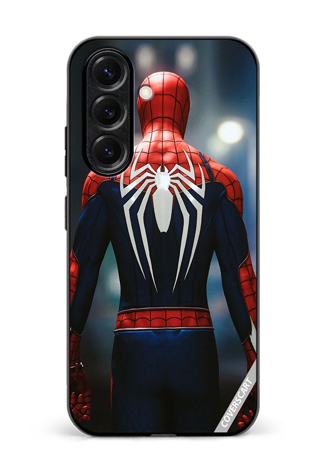 VR CREATIVE Protective Case Cover For Samsung Galaxy S25 Plus Spiderman Back Design Multicolour