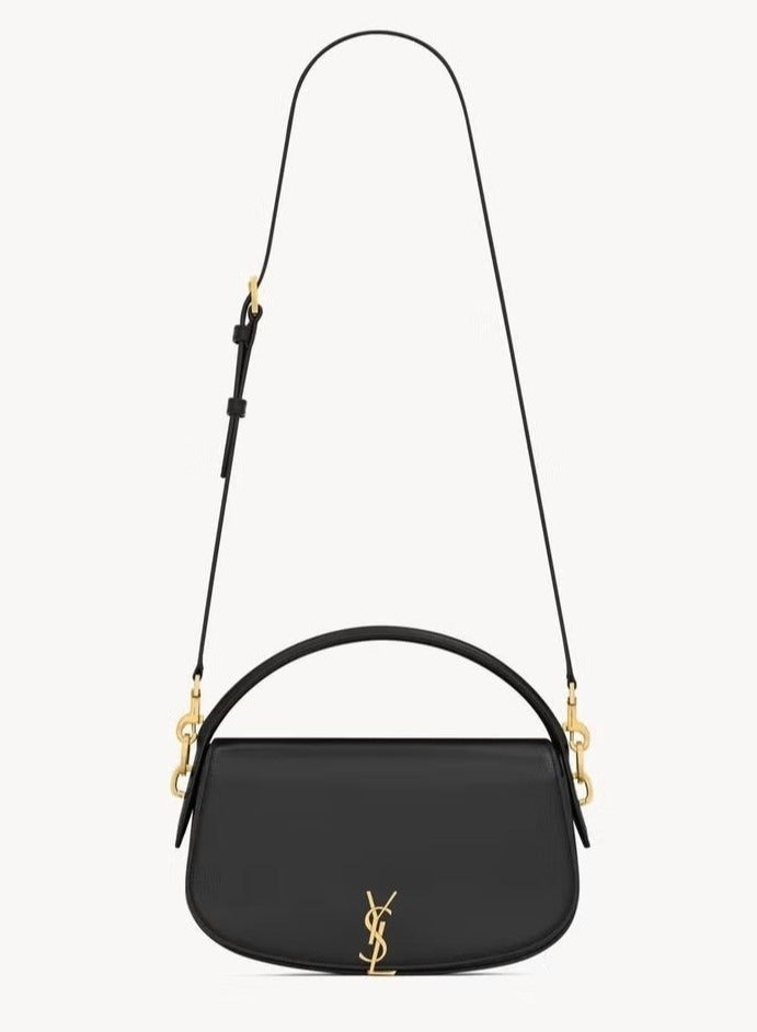 حقيبة كتف صغيرة بأسلوب كلاسيكي من YSL - حقيبة يد جلدية فاخرة للنساء - حقيبة أنيقة للاستخدام اليومي والمكتب والسفر - Image 1