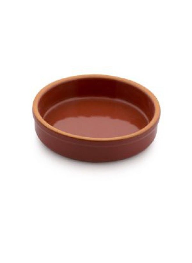 DANUBE HOME Terracotta 2-Piece Inner-Glazed Round Bowl Set Safe 100% Natural earthenware Eco friendly terracotta pots Mexican Indian Korean moroccan Dishes - Brown - 16x4 cm  - Image 2