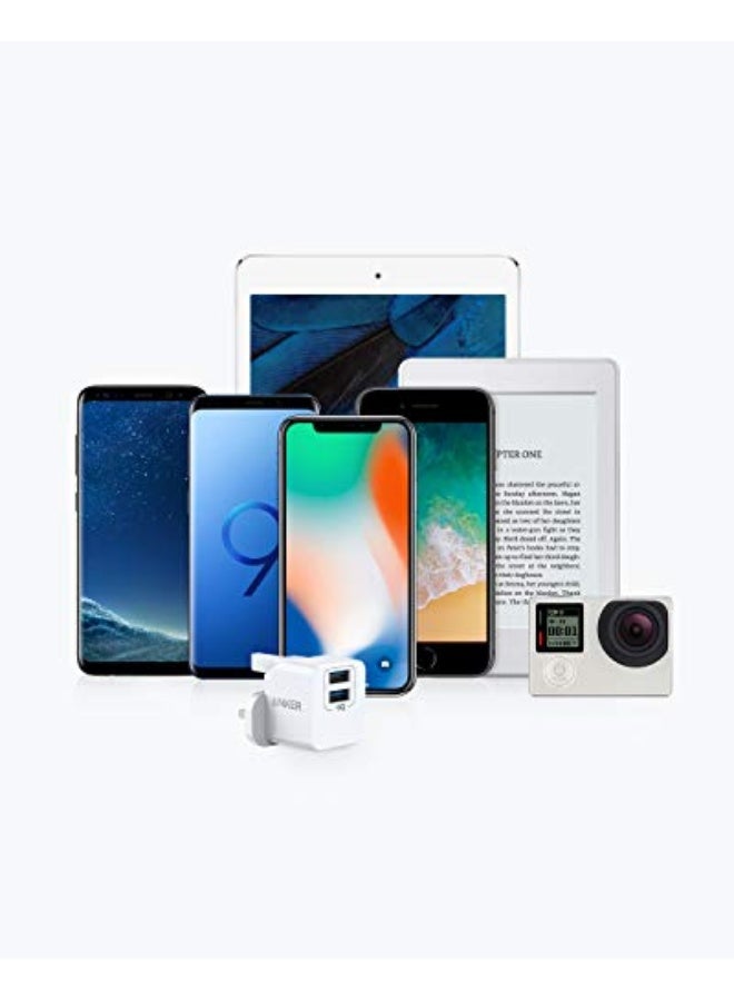 Anker USB Plug, PowerPort Mini Dual Port USB Charger, Super Compact Wall Charger, 2.4A Output for iPhone 16/16 Pro/16 Plus /16 Pro Max, 15/14/13/12 Series, iPad, Samsung, Huawei, Xiaomi and More - Image 5