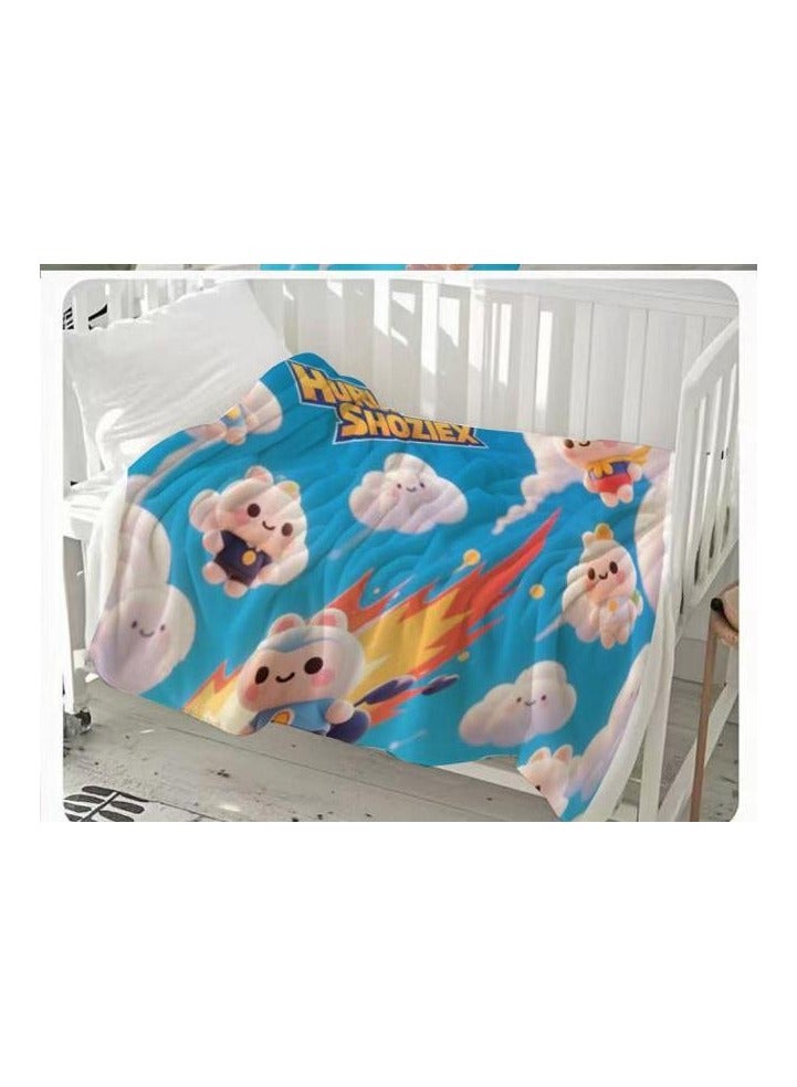 general Flannel thin blanket (warm and comfortable, suitable for sleep, gaming, dust removal and sandproof) 150cm*200cm - 138 - Image 3