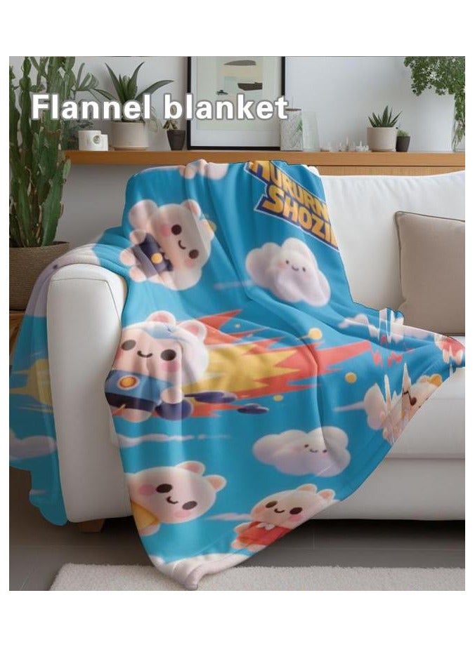 general Flannel thin blanket (warm and comfortable, suitable for sleep, gaming, dust removal and sandproof) 150cm*200cm - 138 - Image 5