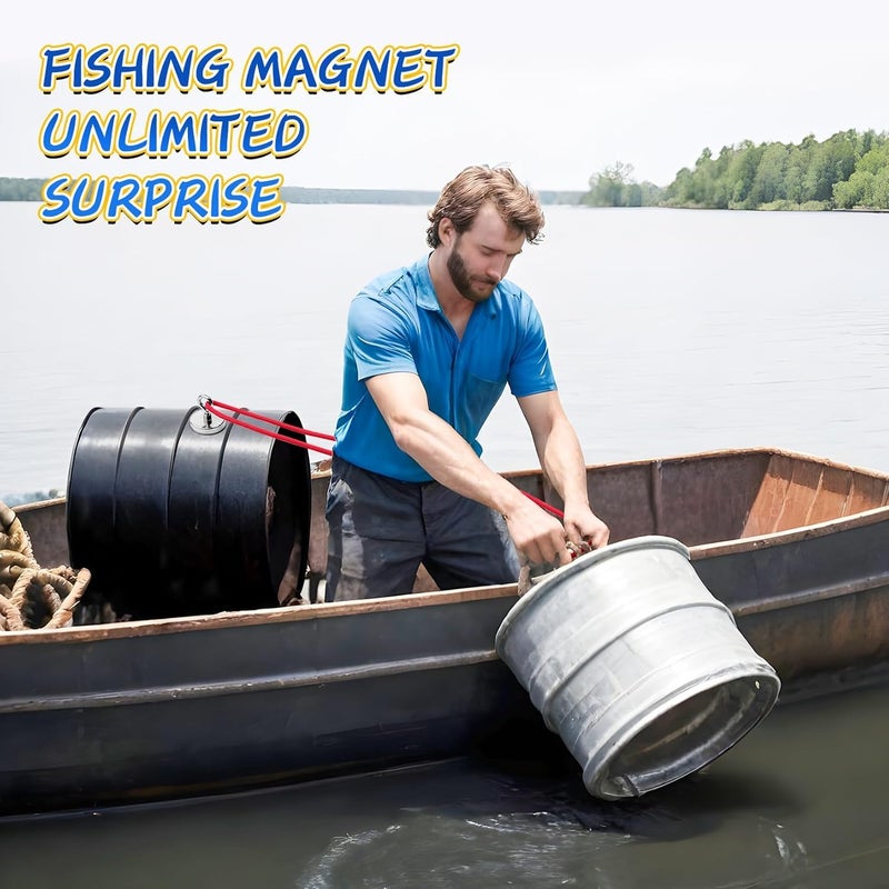 Poaker 304 Stainless Steel Neodymium Fishing Magnet – Super Strong Rare Earth Magnet with Powerful Pulling Force, Corrosion-Resistant Round Design for Salvage, Treasure Hunting & Recovery (90MM) - Image 3